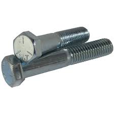 Hex Bolt 1 ½ Inch X 8 Inch with castle nut with plain & spring washer ( half thread)