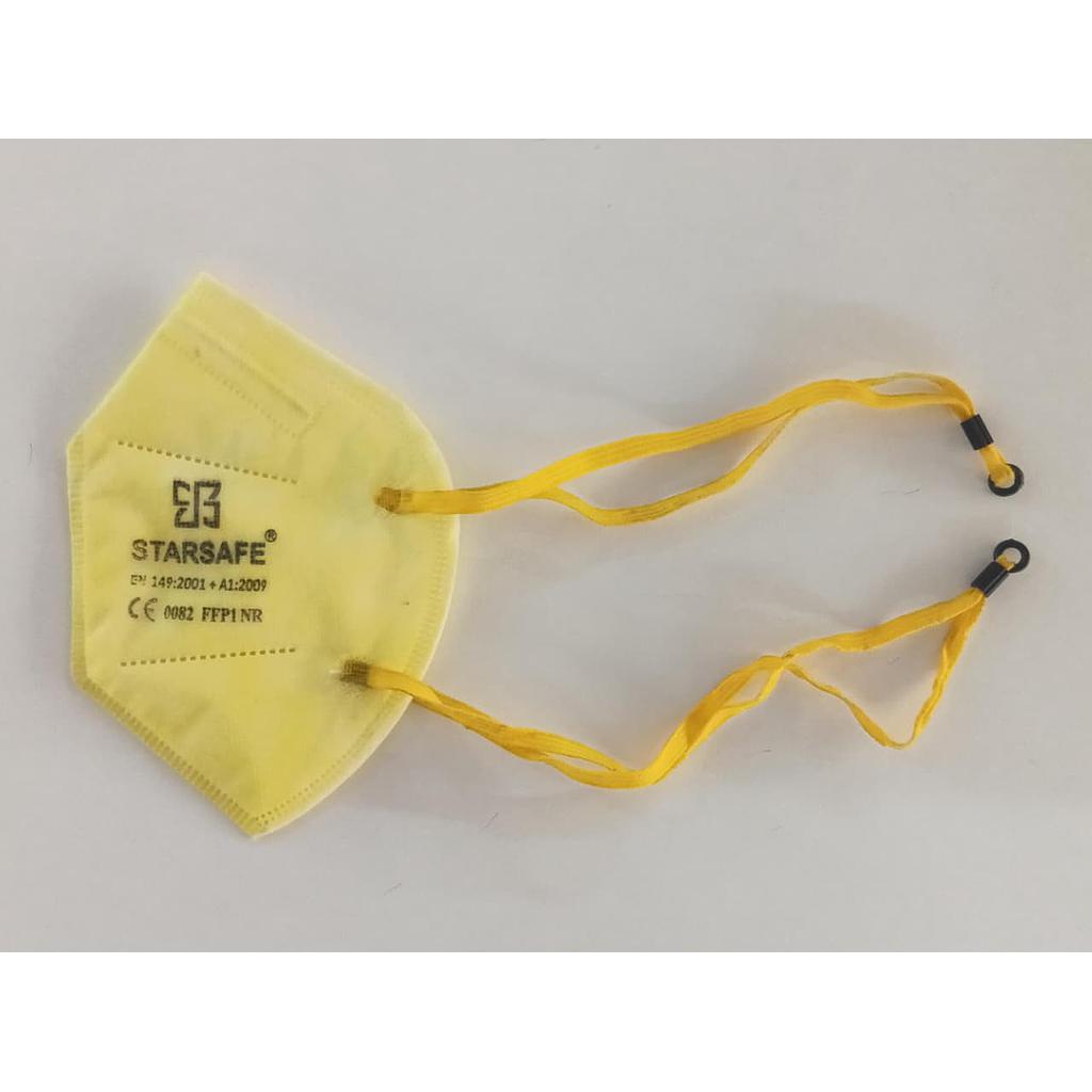 FOLD FLAT TYPE / FFP2 CLASS / WITH VALVE HEAD LOOP YELLOW