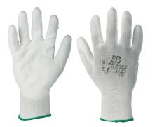 PU COATED GLOVES / WHITE SIZE 10