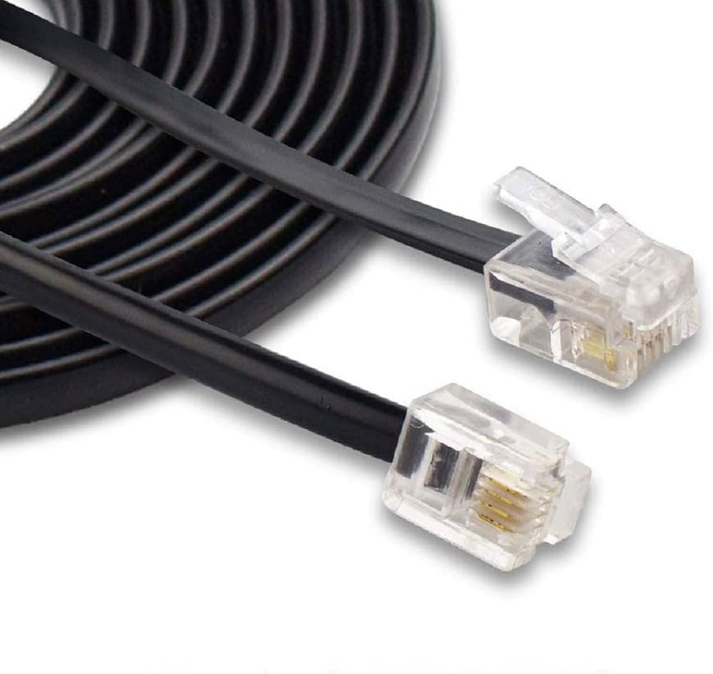 TELEPHONE TO WALL JACK CABLE 4 WIRES 500 LONG