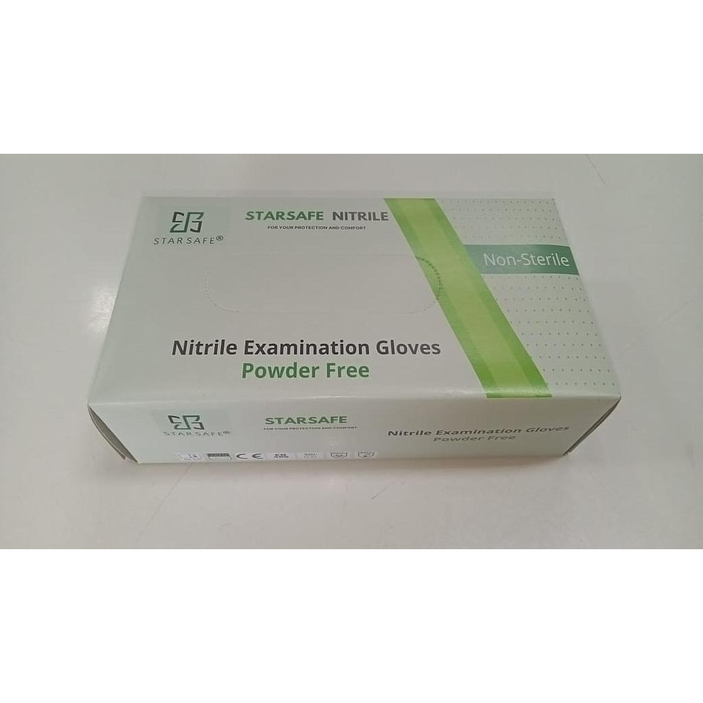 NITRILE EXAMINATION GLOVES 3.5ML BLUE (SIZE - M)