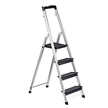ALUMINIUM LADDER 16Ft, Wall Reclining Ext Ladder D Rung (10/17 Feet)