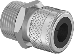 CORD GRIP ALUMINUM, FOR 0.38"-0.5" CORD OD, 1/2 KNOCKOUT SIZE