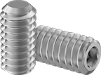 18-8 SS FLAT-TIP SET SCREWS 1/4"-20 THREAD, 1" LONG (Pack of 10 Each)