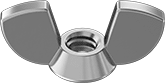 18-8 STAINLESS STEEL WING NUT 1/4"-20 THREAD SIZE (Pack of 25 Each)