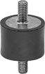 VIBRATION-DAMPING SANDWICH MOUNT VTH STUD NEOPRENE/5/16INCH-18X5/8INCH, 50LBS