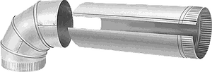 GALVANIZED STEEL COLLAR FOR STANDARD DUCT/STRAIGHT DUCT SIZE 10/9-7/8INCH MALE OD