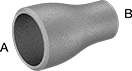 THIN-WALL BUTT-WELD UNTHREADED PIPE FITTING 304/304L SS CAP, 3 PIPE