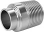 316/316L SS BUTT-WELD FITTING FOR SS TUBING POLISHED CAP FOR 1" TUBE OD