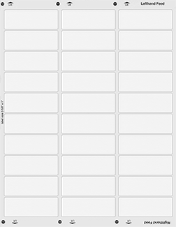 LASER/INKJET PRINTER LABELS, PAPER, 1" HIGH X 2-5/8" WIDE (Pack of 300)