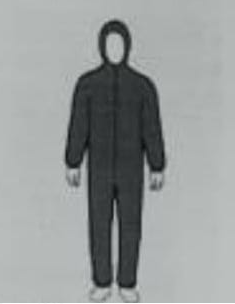 FR CLOTHING BOILER SUIT WITH HOOD & REFLECTIVE TAPES  330 GSM - SIZE L