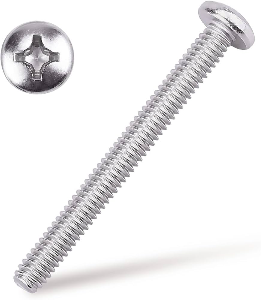 Titanium Pan Head Phillips Screw6-32 Thread 1/4 Long