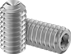 18-8 SS Cup-Point Set Screw 1/4-20 Thread 1 Long (Pack of 25 each)