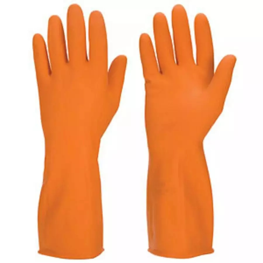FLOCKLINED INDUSTRIAL RUBBER HAND GLOVES EXTRA