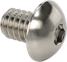 2-56_ 1-8 _18-8 STAINLESS STEEL BUTTON HEAD HEX DRIVE SCREW (PACK OF 100)