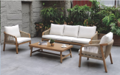 Outdoor Chair 68x78x67CM (Aluminum alloy with wood grain finish)