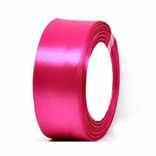 12MM Satin Ribbon Roll 5 Mtr length (Pack of 10 Rolls) - Pink