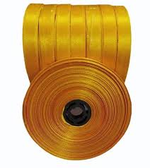 12MM Satin Ribbon Roll 5 Mtr length (Pack of 10 Rolls) - Yellow