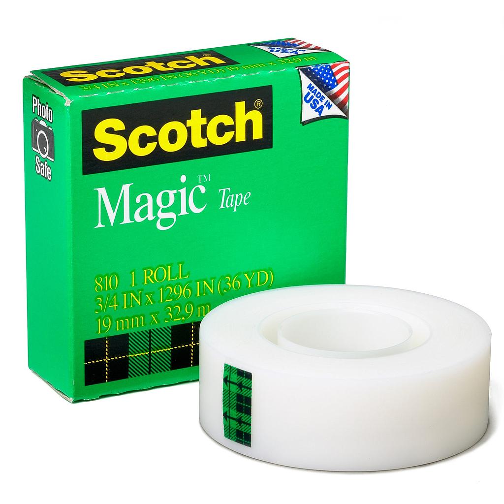 Scotch Magic Tape Dispenser, 19 mm x 32.9 m (810 Series)