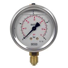 Glycerin filled Pressure Gauge 0 to 100kg/cm2(Dual scale), 1/4 Inch BSP Dial size 2.5 Inch (63mm)